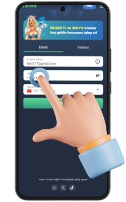 7Slots APK sına kayıt icin sifre